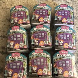 Lot of 9 Disney Doorables  Mini Peek Pack Figures Blind Surprise Sealed
