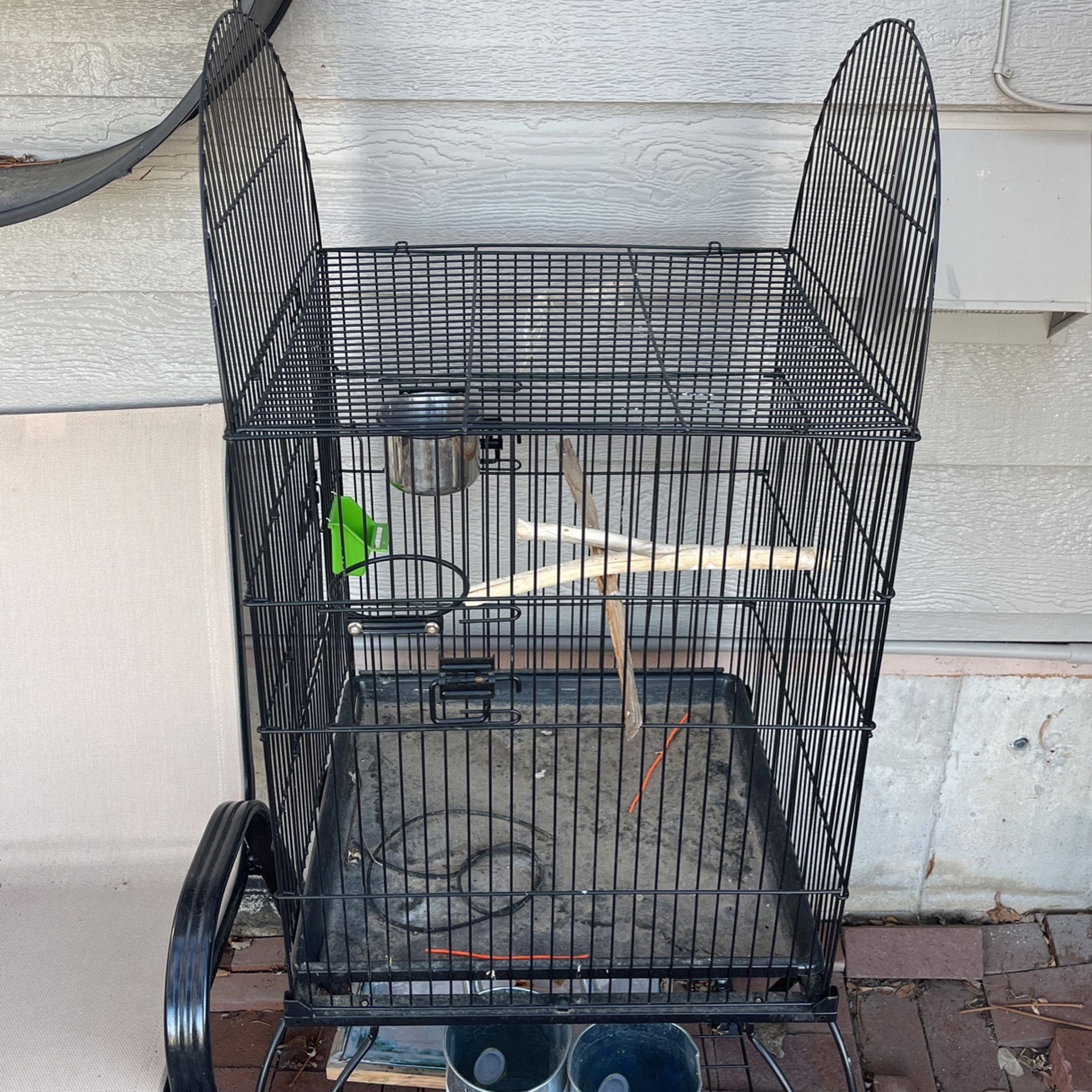 Great Size Black Bird Cage
