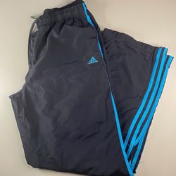 Adidas Men’s Black With Stripes Large Sweatpants