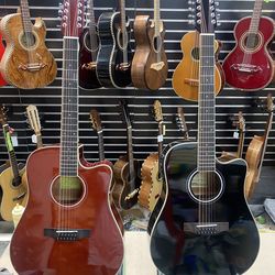 New Nuevo 12 string guitar Guitarra acoustic electric black or red available