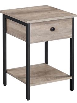 Set of 2 Wood-like & Black Steel Frame Nightstands – $40 – MUST GO TOMORROW