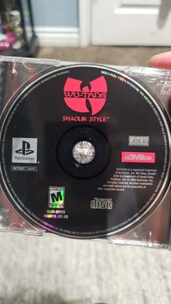 Wu-Tang Clan Shaolin Style playstation video game, works great
