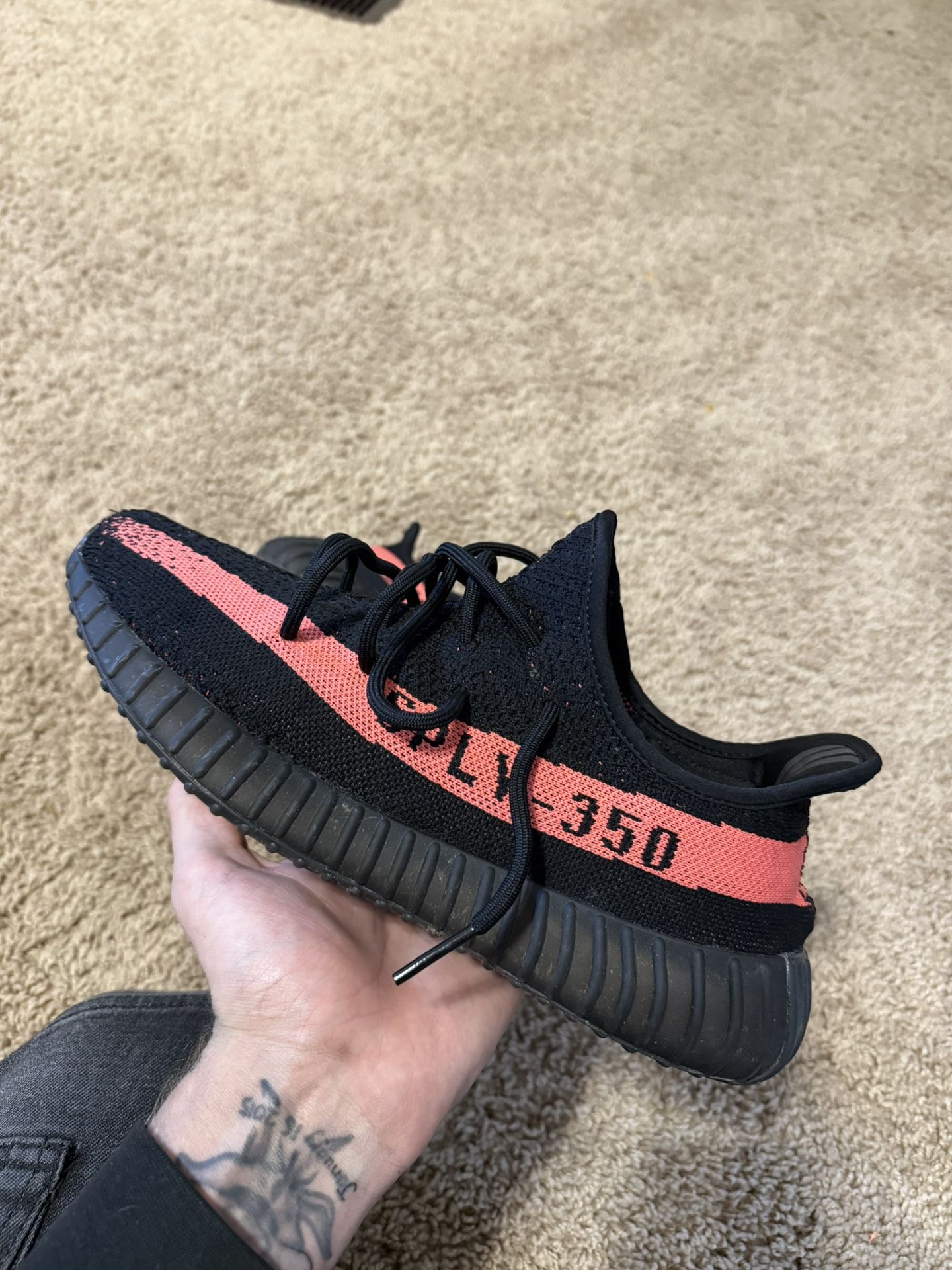 Core Red Yeezy Sz 10