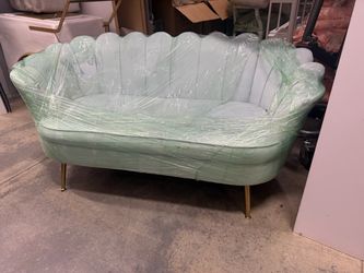 Sillón azul pastel