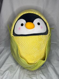 Round 1 Penguin wrapped in corn plush