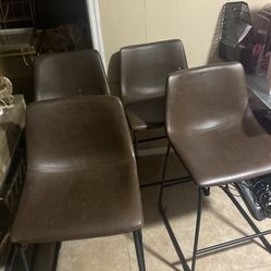 Brand (New)Four Leather Bar Stool 