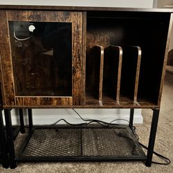 Wooden Organizers with Glass Case