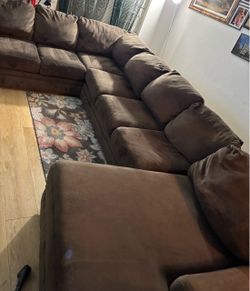 OBO🫟(Chocolate brown )Extra large sectional 8‘ x 13‘