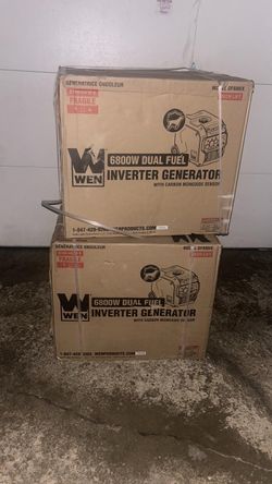 (READ DESCRIPTION) WEN DF680iX 6800W Dual Fuel Inverter Generator