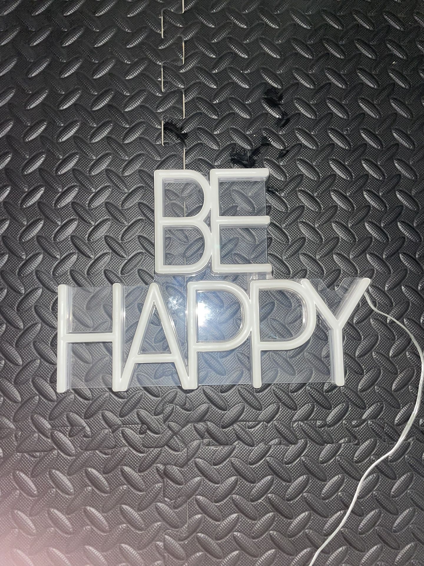 Be Happy Light Up Sign