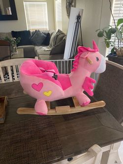 Plush Unicorn Rocking