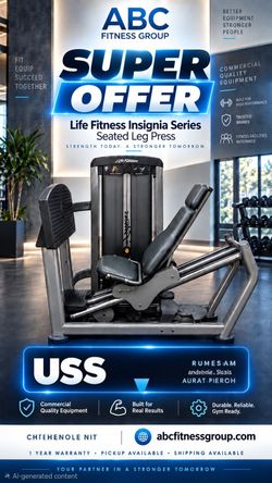 Life Fitness insignia series seated leg press gym ised