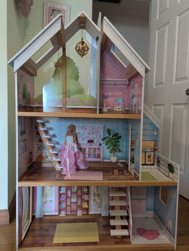KidKraft Wood Three-Level Doll House