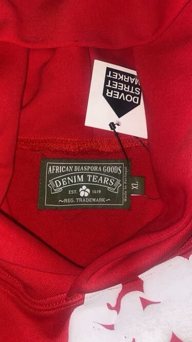 Red Denim Tear Hoodie XL