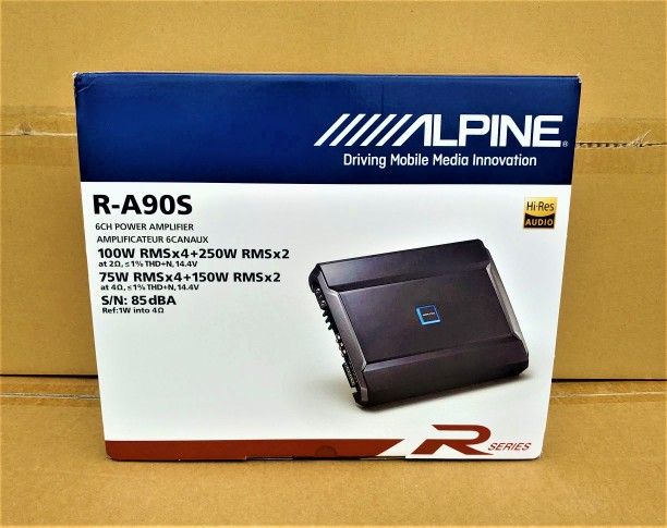 Alpine R Series Car Speaker System Amplifier 6-Channel Amp 1800 Watts R-A90S 🚨 Payment Options Available 🚨 No Credit Needed 🚨