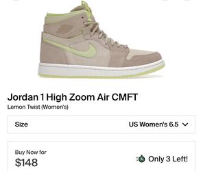 Jordan 1 High Zoom Air CMFT Lemon Twist (Women's)