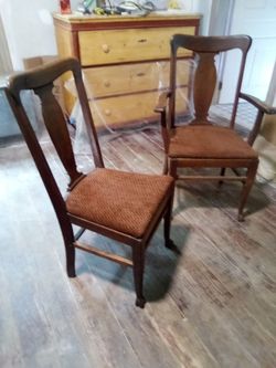 Solid oak chairs