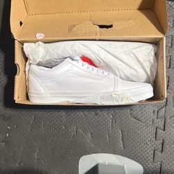 Brand New All White Vans Size 13