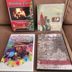 Set of four Christmas Screensaver DVDs 