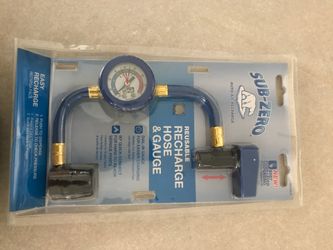 Sub-Zero Air Conditioning Recharge Hose and Gauge (New)