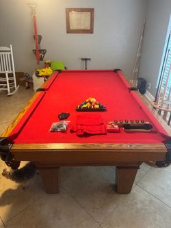 Pool Table with Accessories