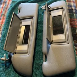 Mercedes W126 300SD 380SE 420SE 560SEL Sun Visor Set Mint Gray Color