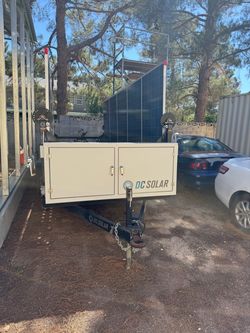 DC Solar Mobile Solar Generator Trailer