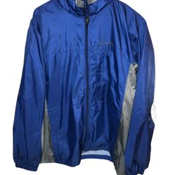 Columbia Full Zip Windbreaker Packable Hidden Hood Size XXL Used Great MSRP $54.95