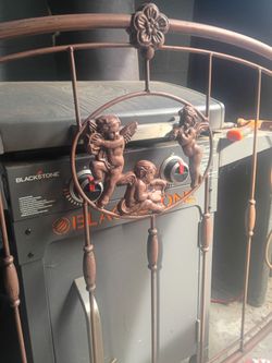 Antique metal bed frame