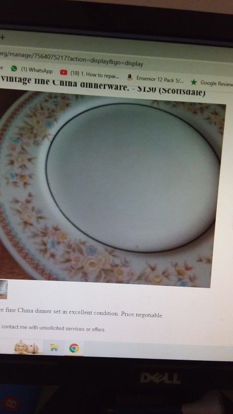 Vintage Fine China Dinnerware 40 Pcs