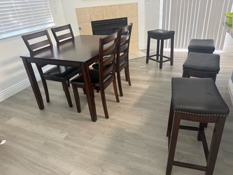Brown dining set