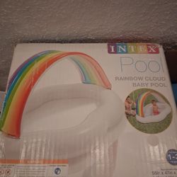 Baby rainbow easter basket