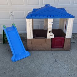 Little Tikes Playhouse And Slide 