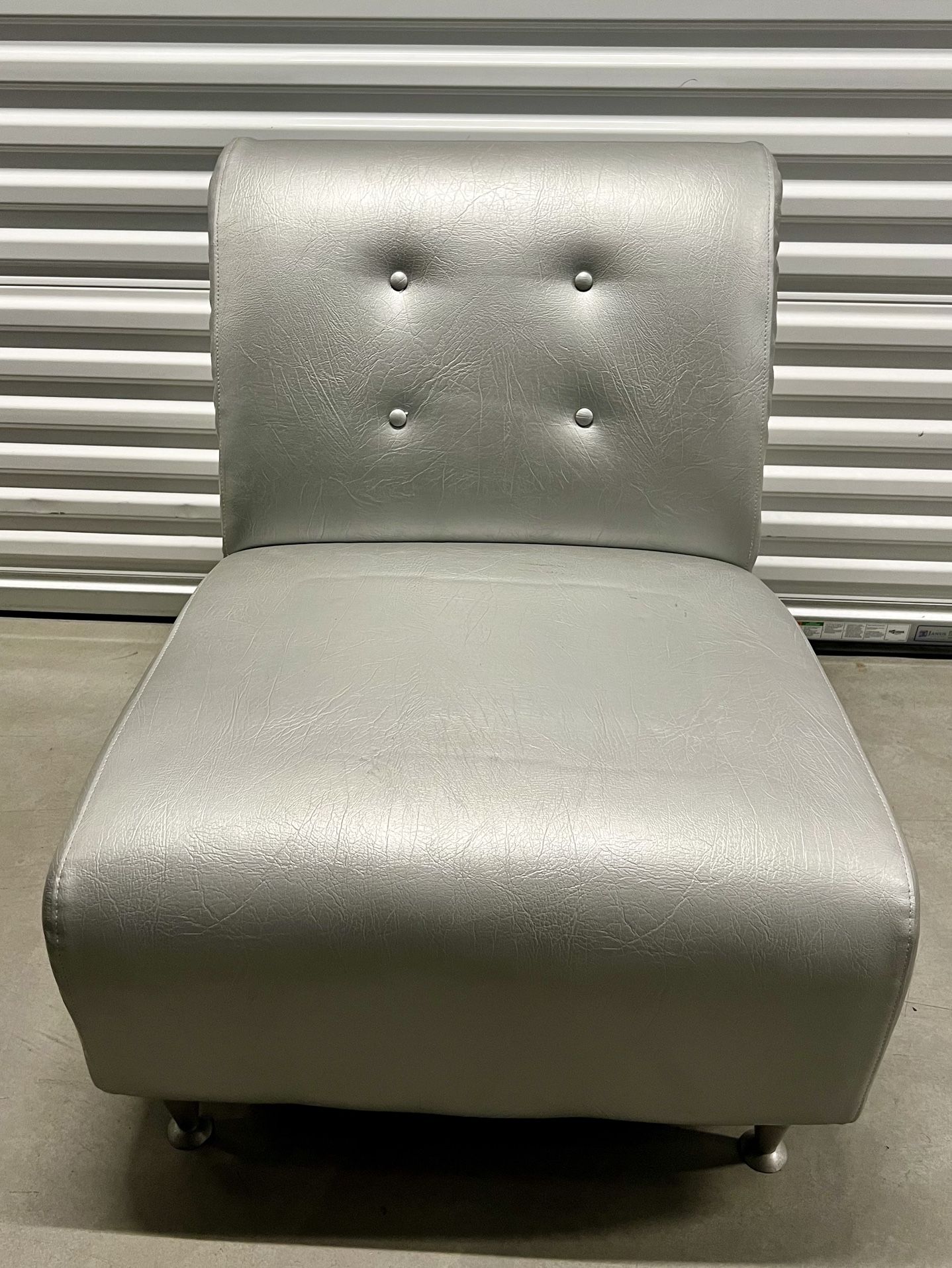 Oversized Matching Silver Chairs - Set