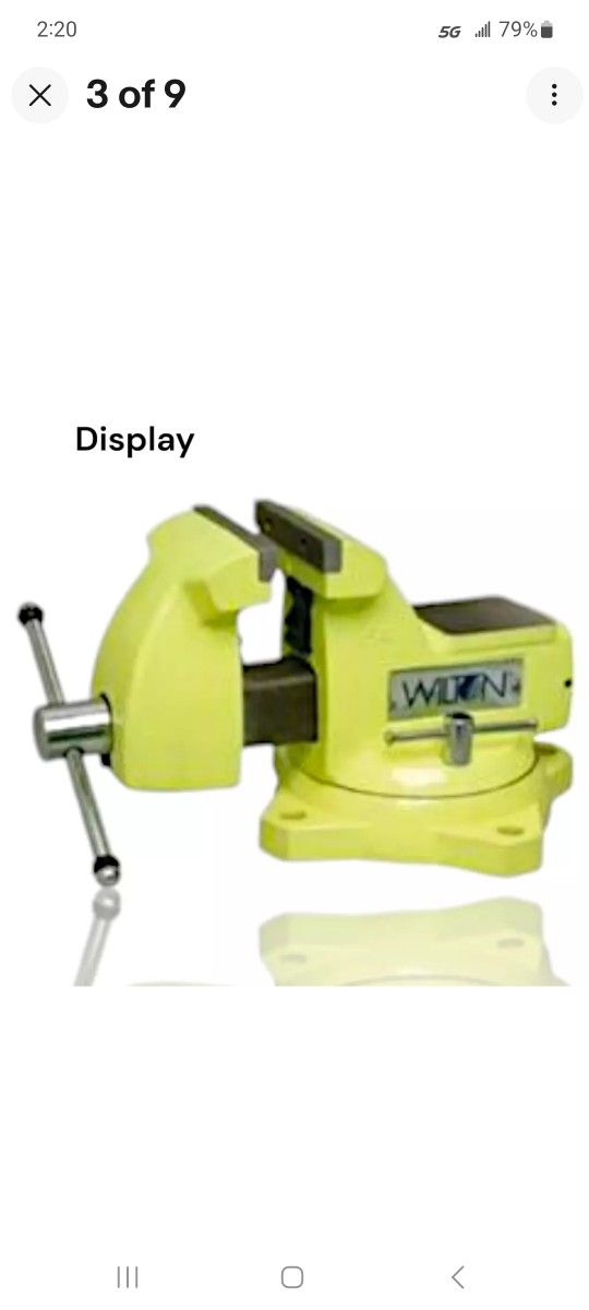 Wilson #1550 Machanics High Visibility Bench Vice 5" w/ swivel base 63187 NEW