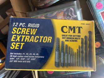 CMT 12-Piece Rigid Screw Extractor Set