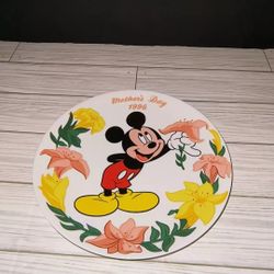 Grolier Vintage 1996 Walt Disney Mickey Mouse Mothers Day Plate Limited Edition