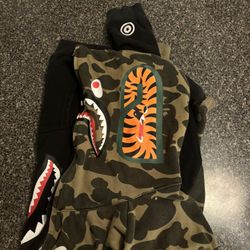 Bape Zip Up Jacket- Two tone, LARGE (LIMITED EDITION)