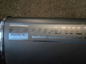 Suzuki stock muffler titanium