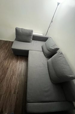 Sleeper sectional,3 seat w/storage, Skiftebo dark gray