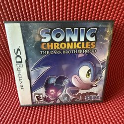 Sonic Chronicles Dark Brotherhood Nintendo Ds