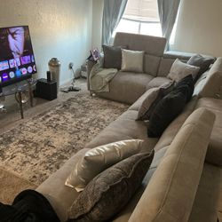 Premium Power Reclining L-Sectional - Grey Microfiber - Hidden Storage & Power! (Read Description For More Information)