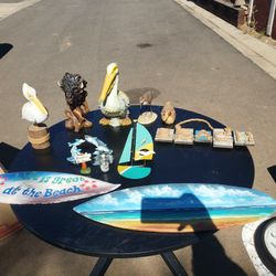 Collection Of Beach Themed Decor And Buffalo
