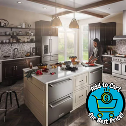 KitchenAid 24" Stainless Steel Double-Drawer Refrigerator/Freezer