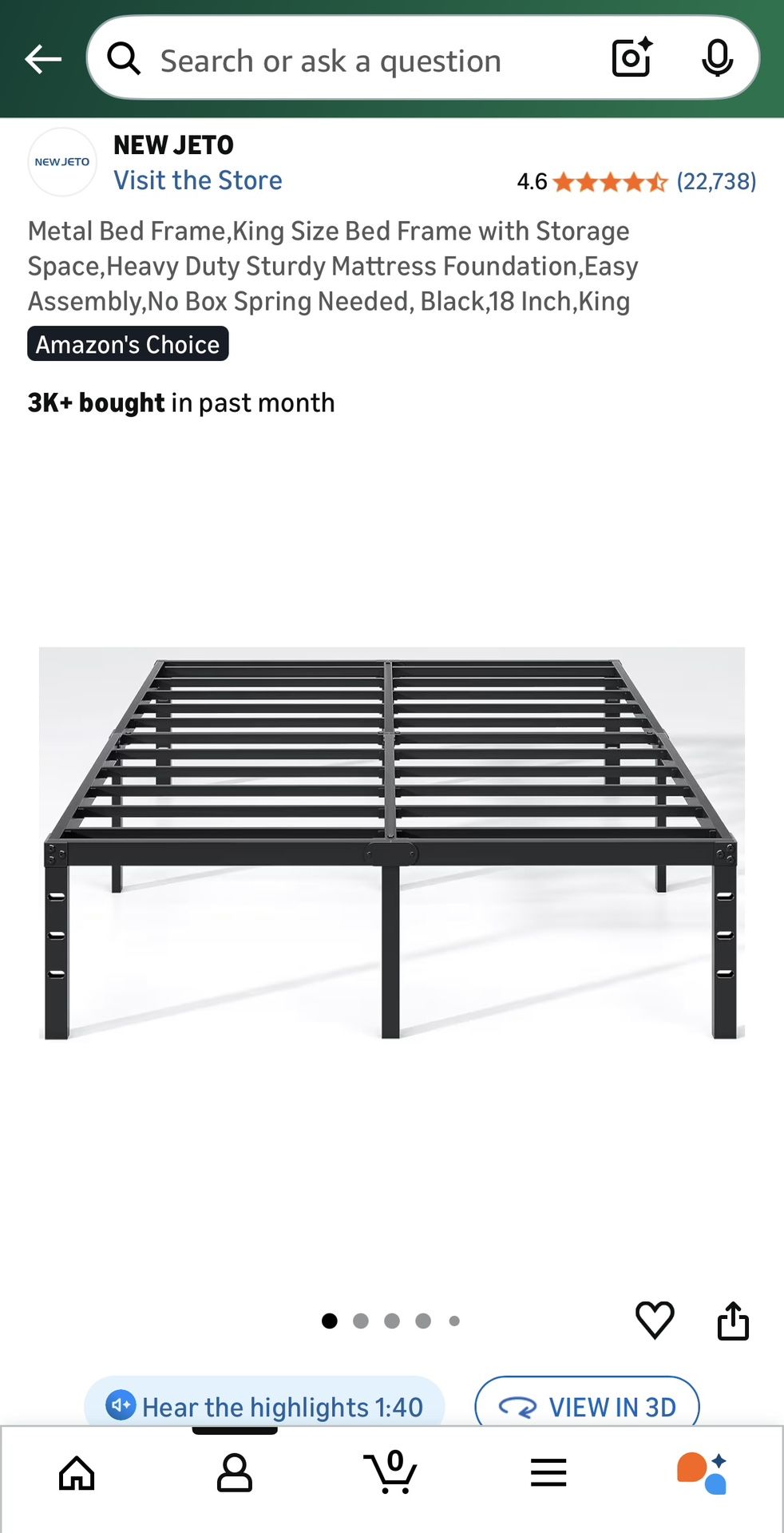 King Bed Frame