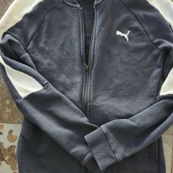 Puma Girls Front Zipper Sweater Size Petite/small