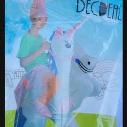 Inflatable Unicorn Rider  Child Costume
