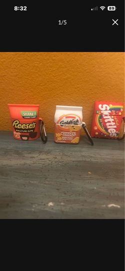 New Air Pod Cases Generations 1/2 . Set Of 3. Reeses , Goldfish. Skittles.