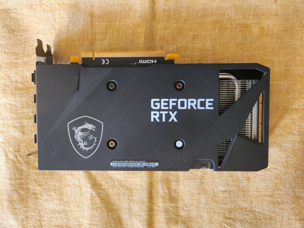 MSI RTX 3060 12 GB VRAM