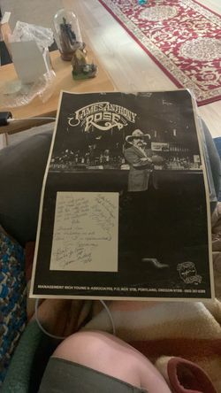 James Anthony rose poster